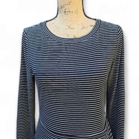 APT.9 Black and White Stripped Bodycon Dress, Size M - Picture 2 of 7